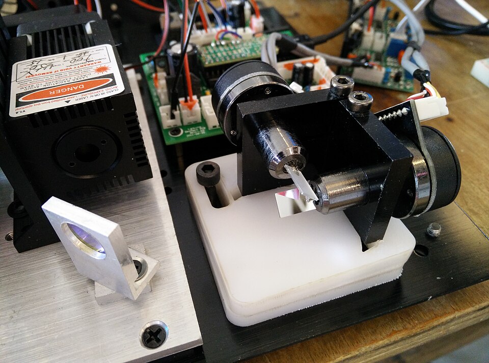 RGB laser galvanometer scanner used in laser projection
