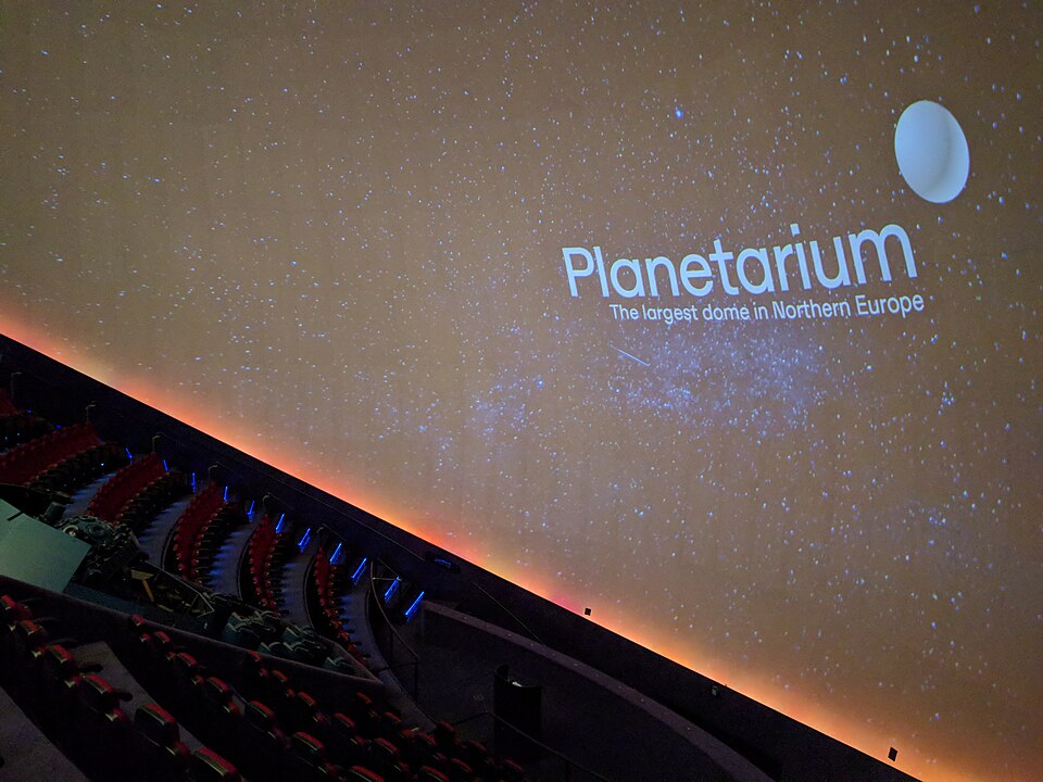 Interior of the Tycho Brahe Planetarium dome in Copenhagen