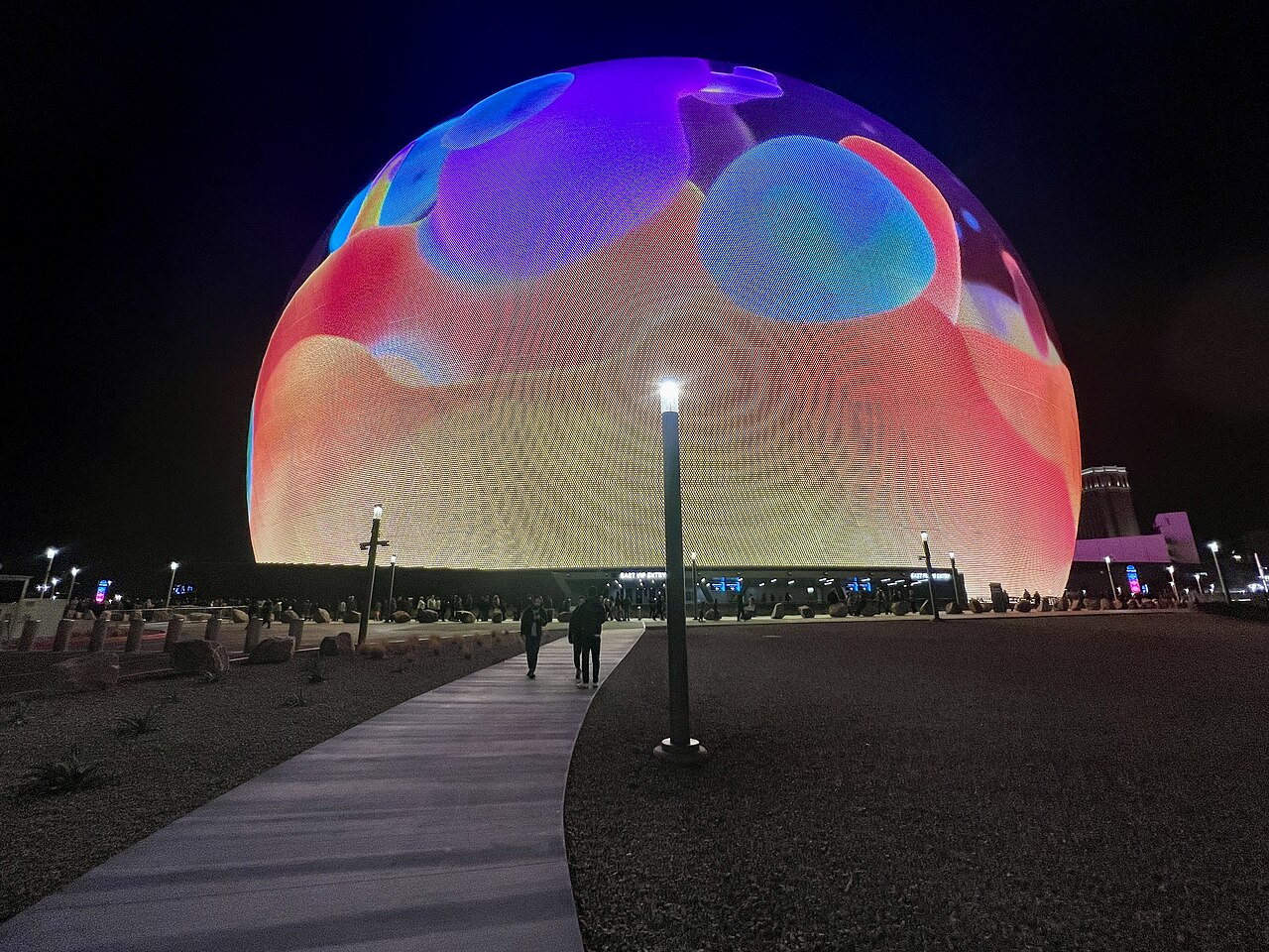 The Sphere in Las Vegas — the world's largest spherical building and immersive entertainment venue